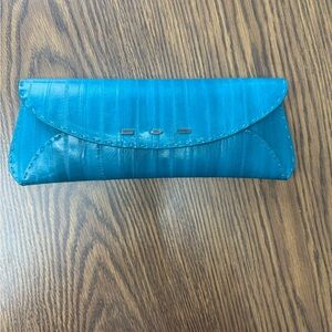 VBH Bright Teal Leather Martini Clutch first edition 047/300